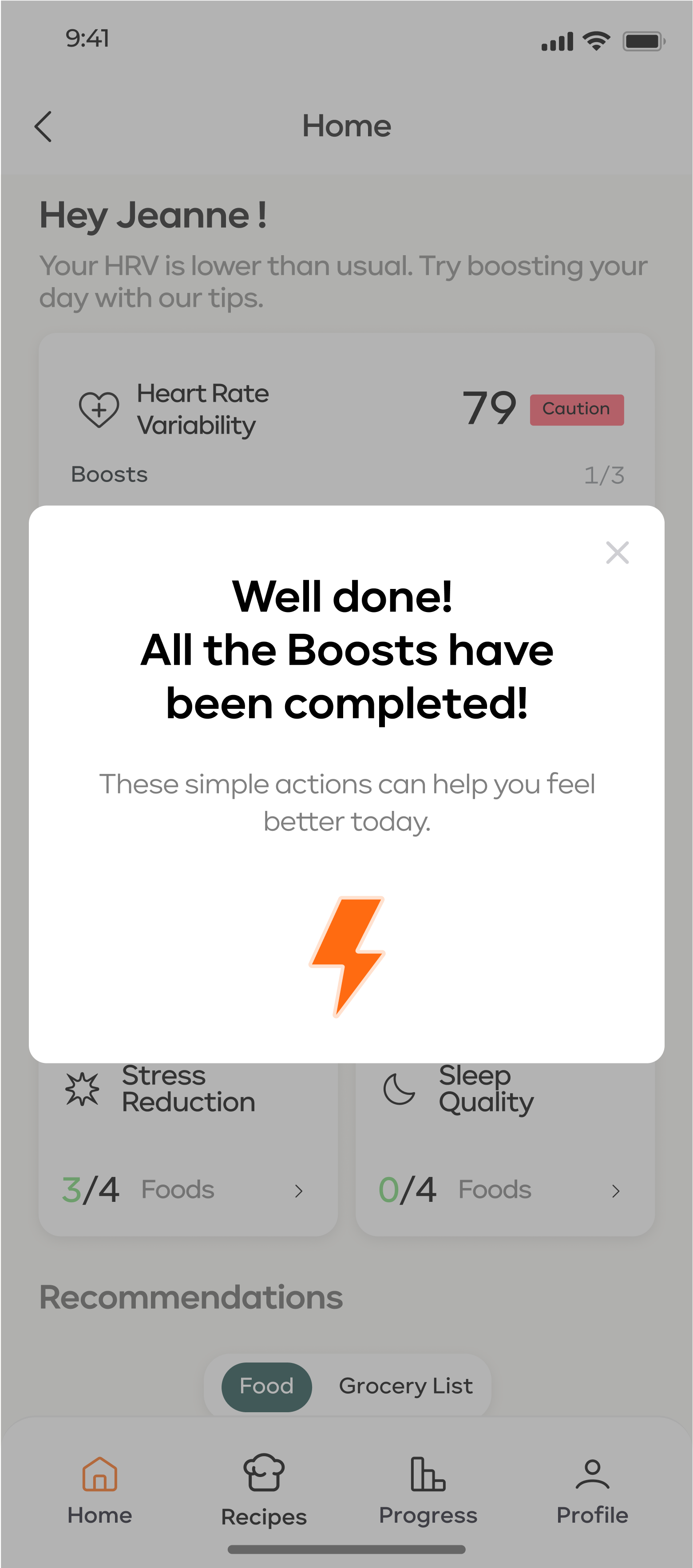 Daily Optimization Interface